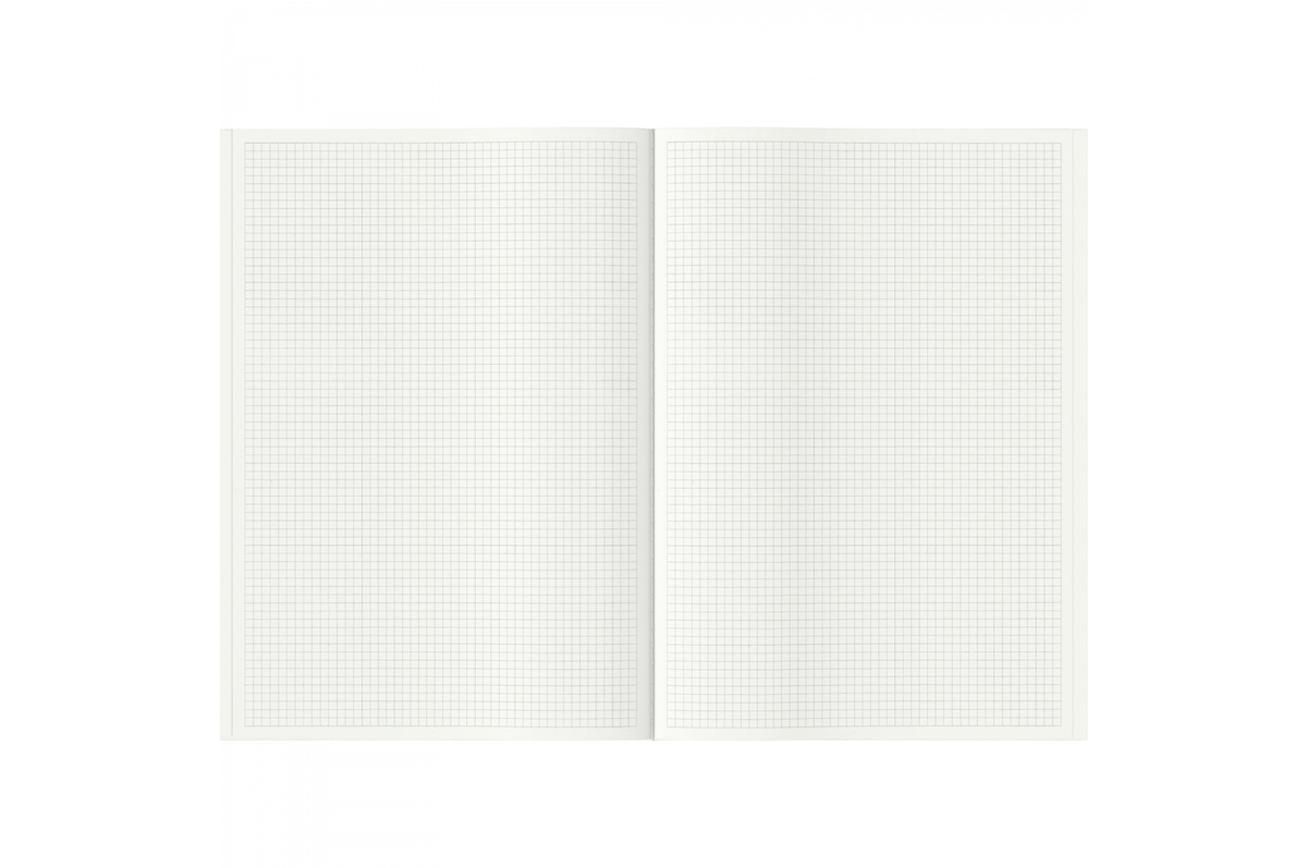 Graphilo Paper Graphilo - A4 White Grid Notebook - 64 pages