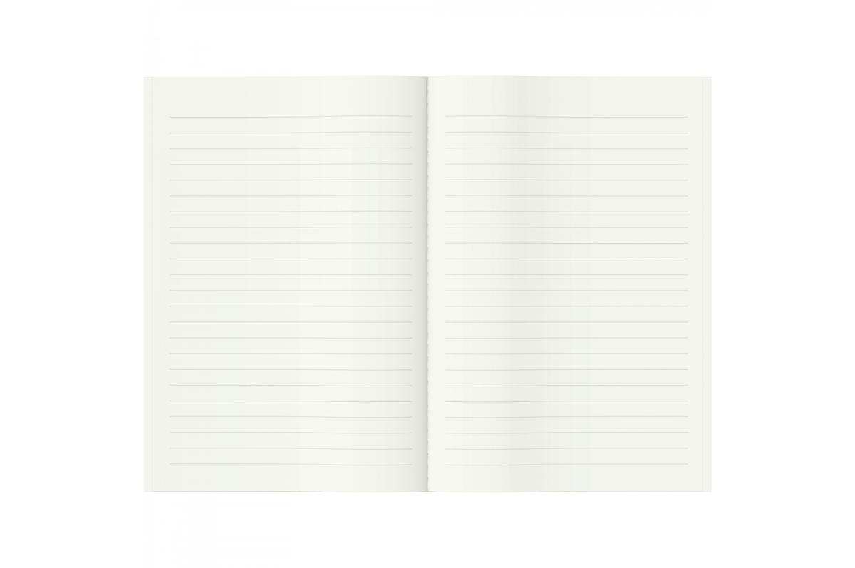 Graphilo Paper Graphilo - A5 White Lined Notebook - 64 pages