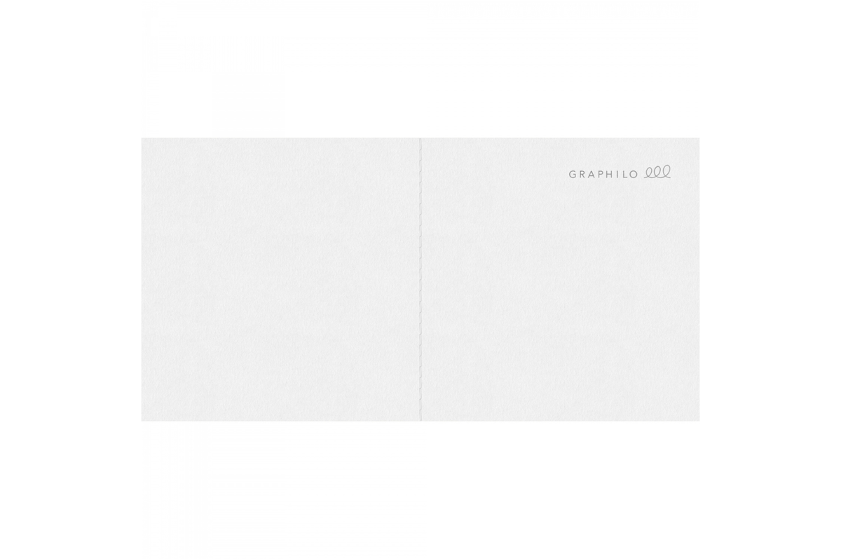 Graphilo Paper Graphilo - Square White Lined Notebook - 60 pages