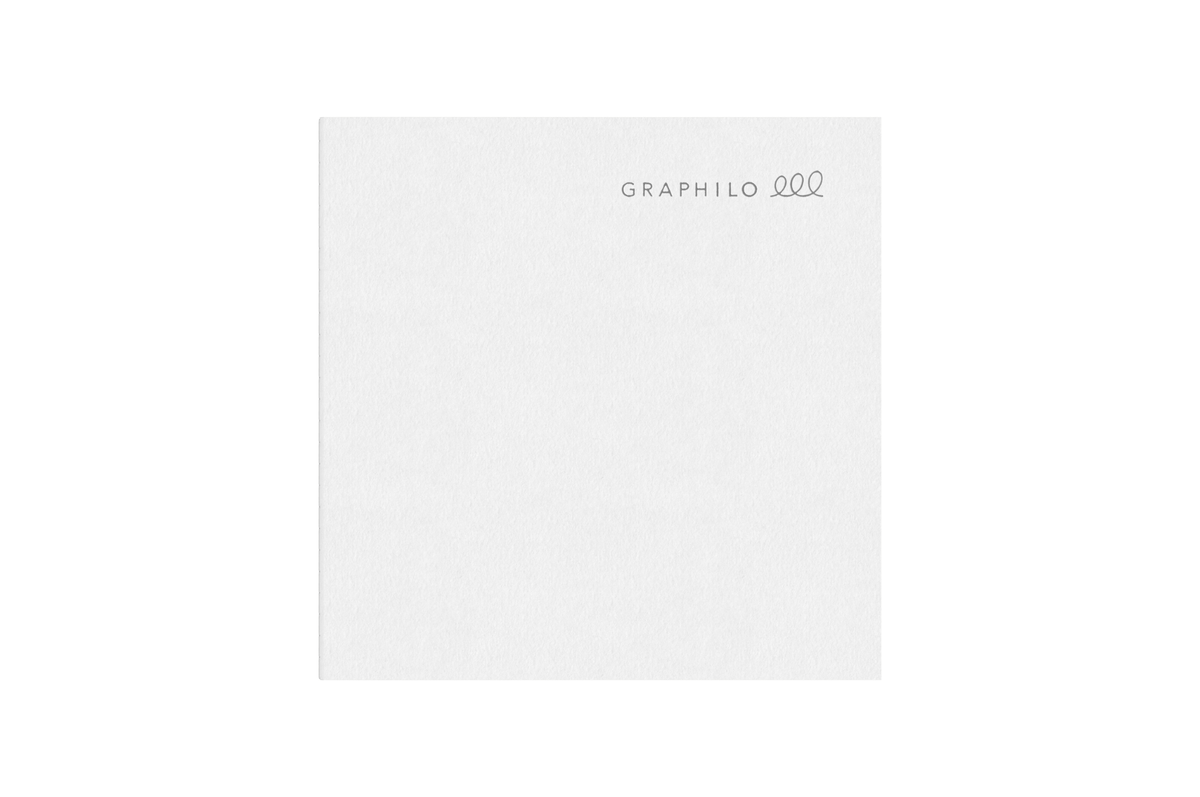 Graphilo Paper Graphilo - Square White Lined Notebook - 60 pages