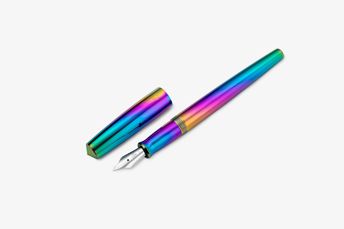 Gravitas Fountain Pen Gravitas - Entry Aluminium | Rainbow Skittle PvD