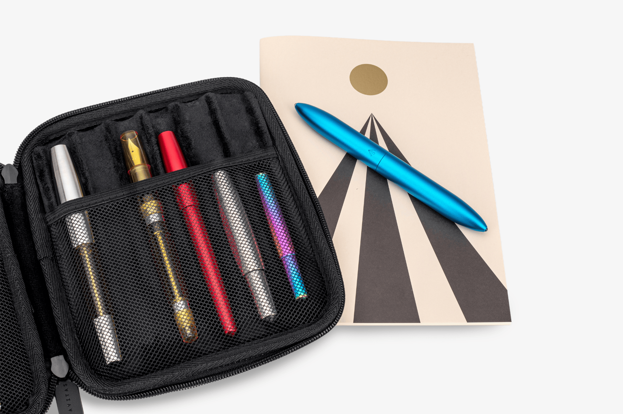 Gravitas Accessory Gravitas - 6 Slots Pen Case | Blue