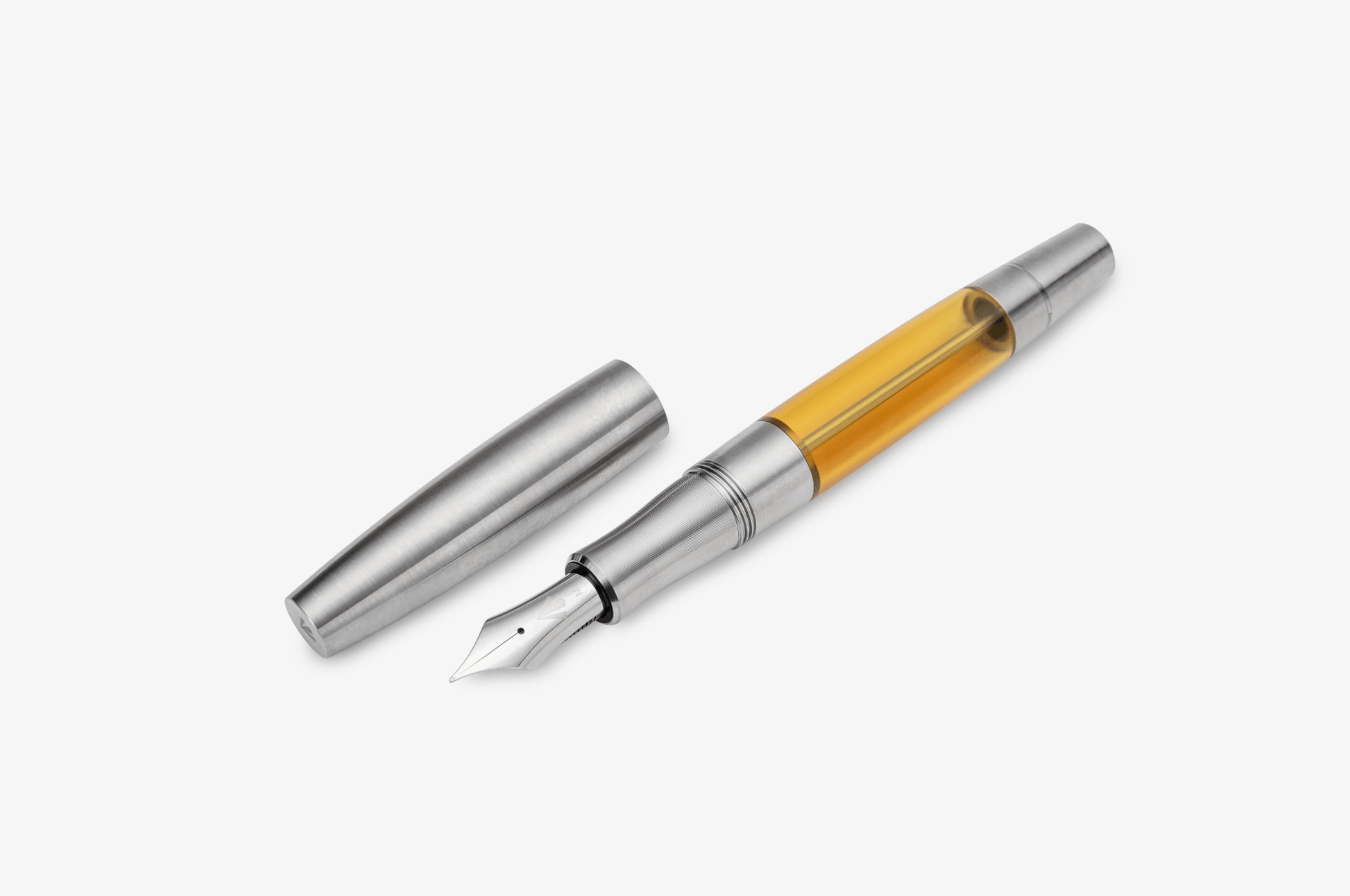 Gravitas Fountain Pen Grade - Monster Grade 5 Titanium Machine Finish