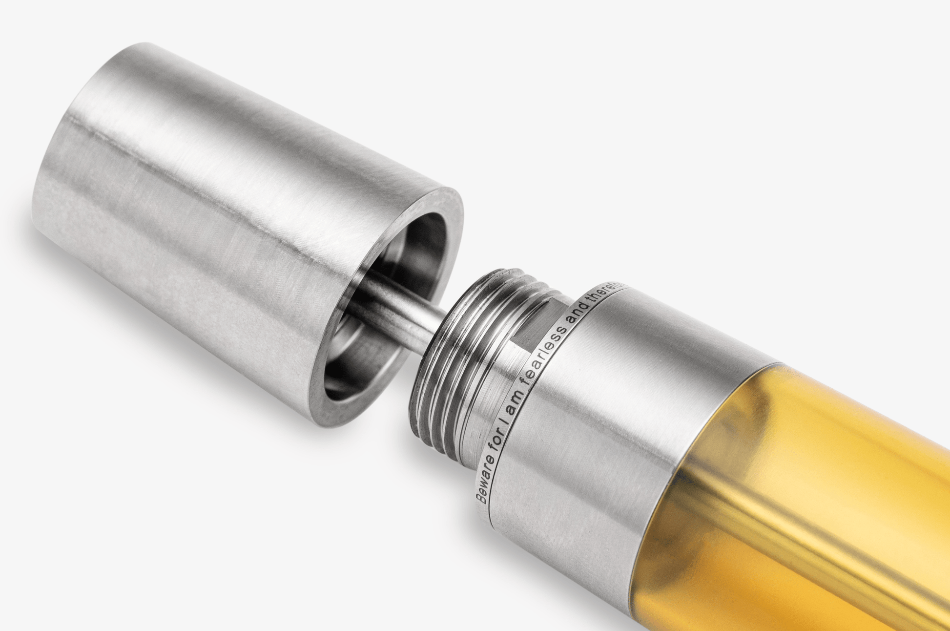 Gravitas Fountain Pen Grade - Monster Grade 5 Titanium Machine Finish