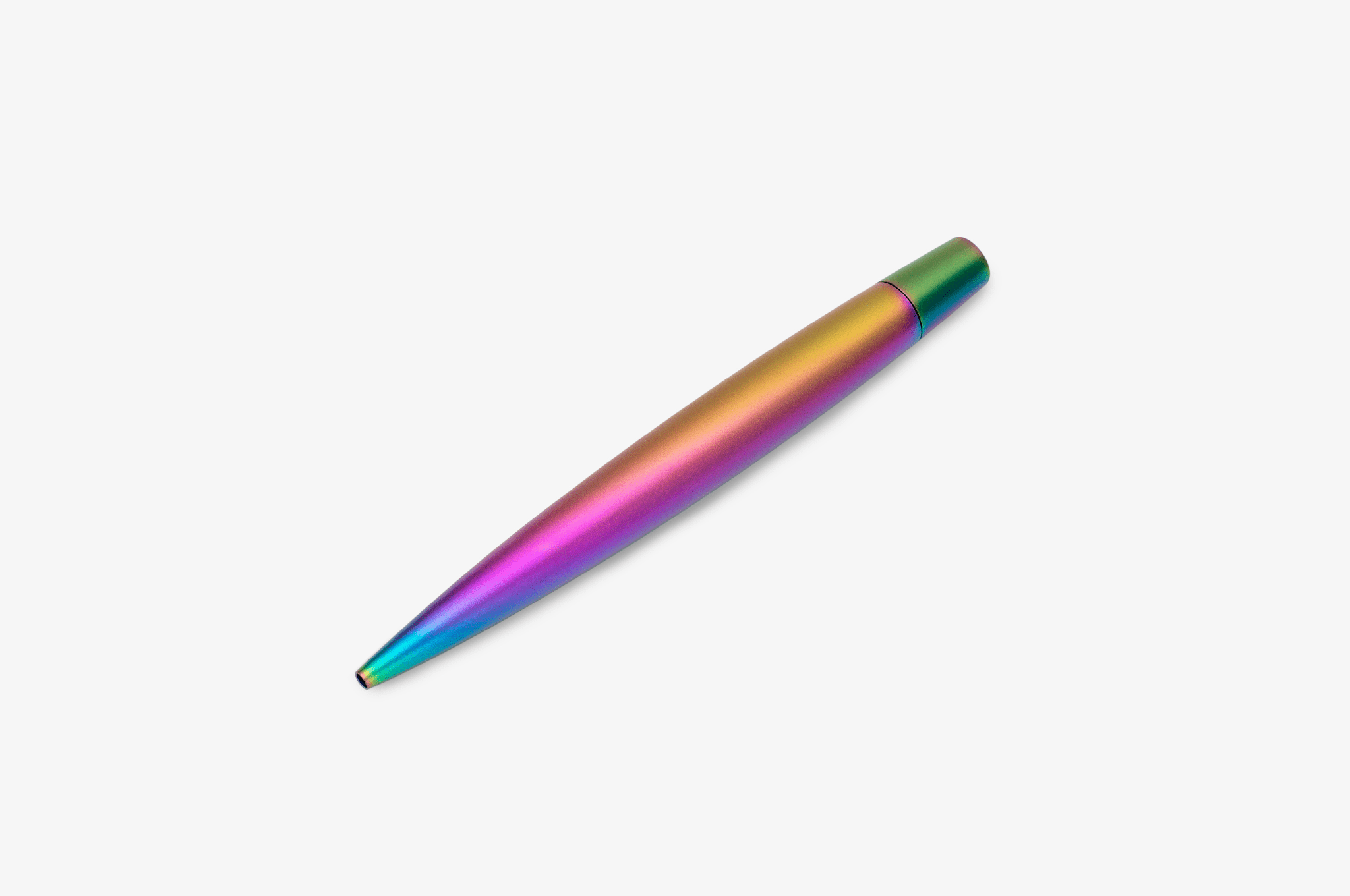 Gravitas Ballpoint Twist Grade 5 Titanium Rainbow Skittle PvD Matte Finish