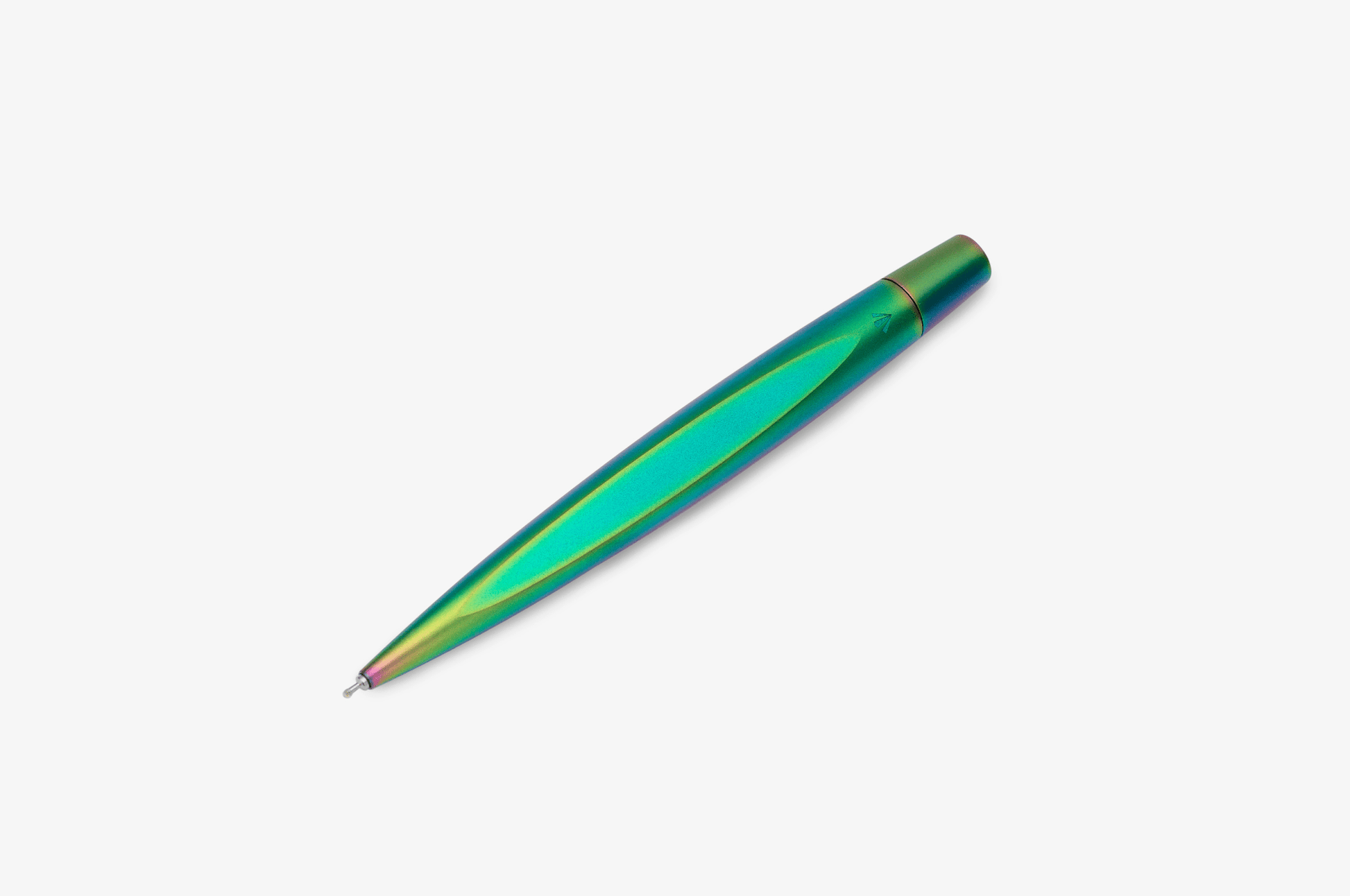 Gravitas Ballpoint Twist Grade 5 Titanium Rainbow Skittle PvD Matte Finish