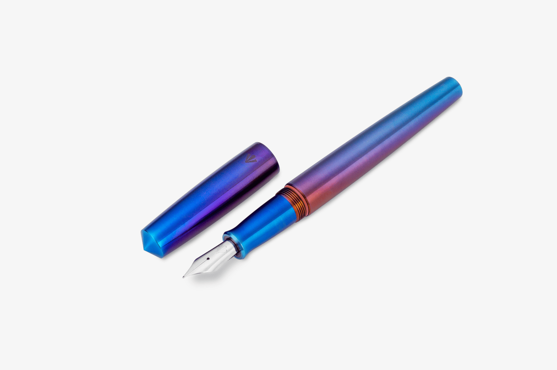 Gravitas Fountain Pen Gravitas - Sentry Raw Grade 5 Titanium Titanium TiSiNx
