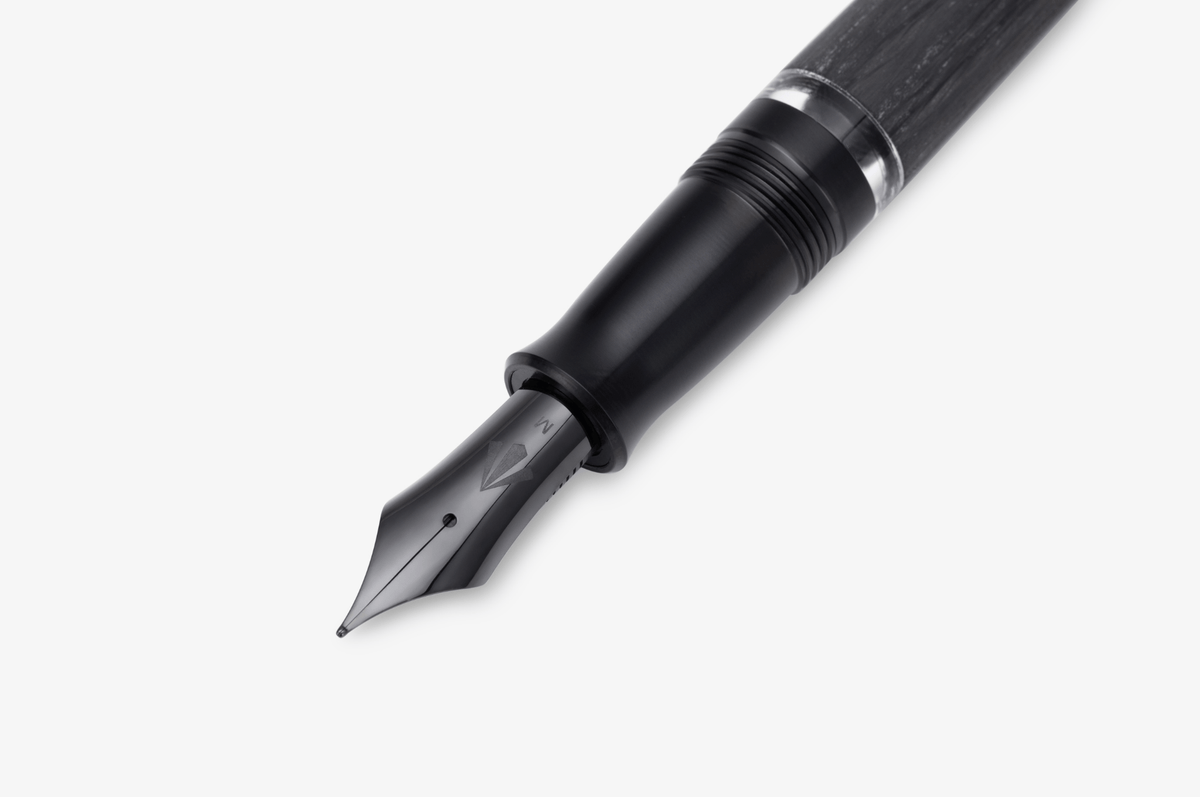 Gravitas - Piston Carbon Black – Gravitas Pens