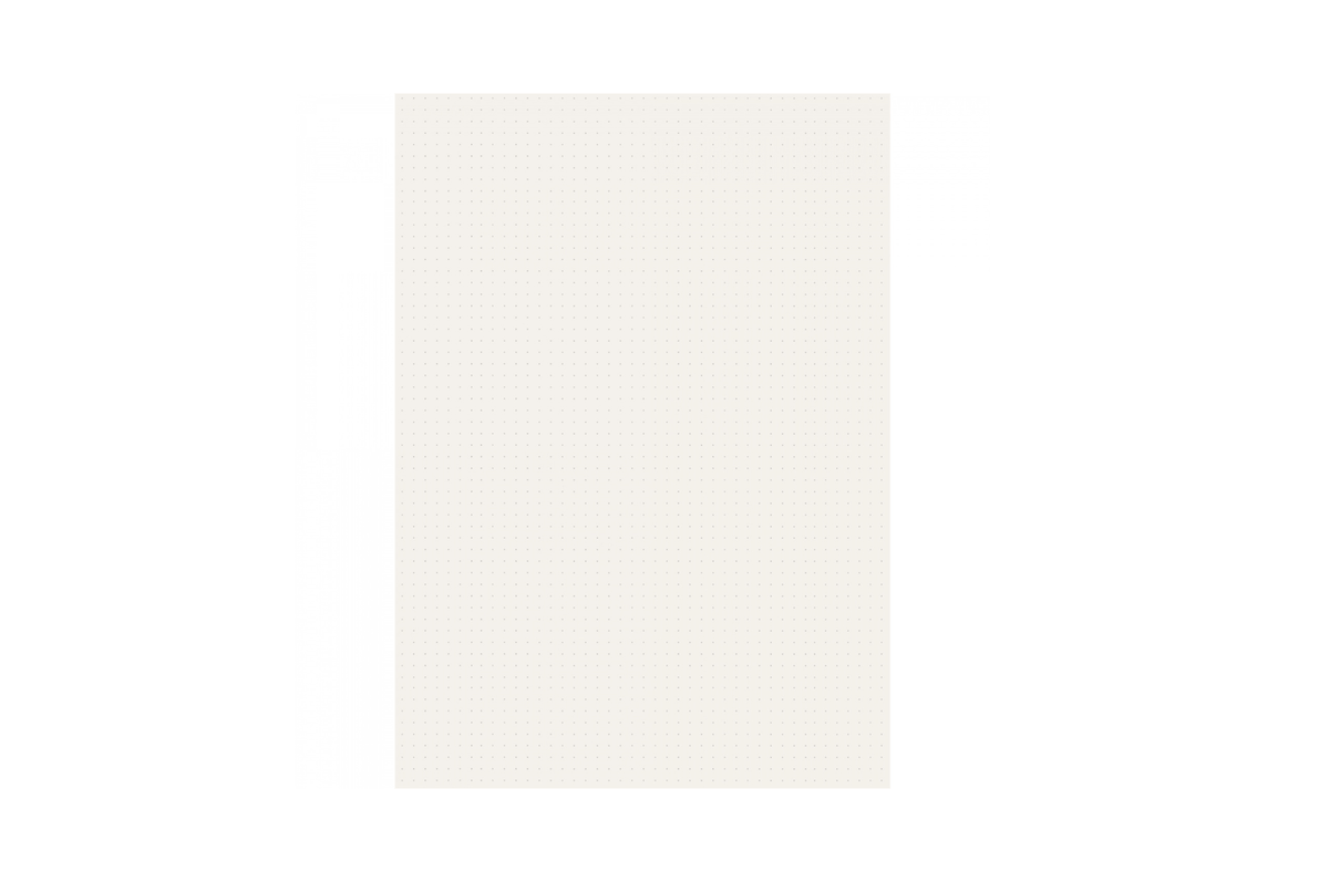 Iroful Paper Iroful - A4 Ivory Dot Grid Loose Sheets | 50 sheets