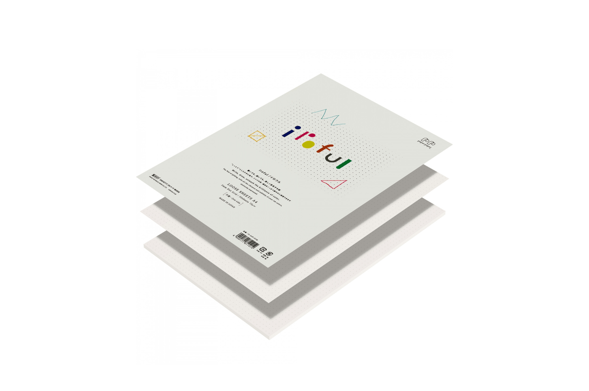 Iroful Paper Iroful - A4 Ivory Dot Grid Loose Sheets | 50 sheets