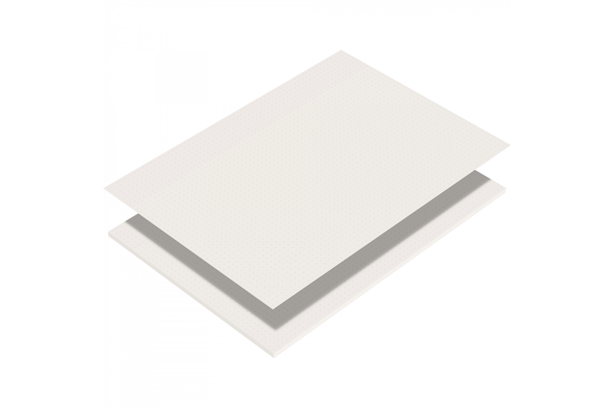 Iroful Paper Iroful - A4 Ivory Dot Grid Loose Sheets | 50 sheets