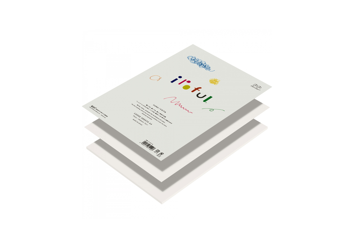 Iroful Paper Iroful - A4 Ivory Plain Loose Sheets | 50 sheets