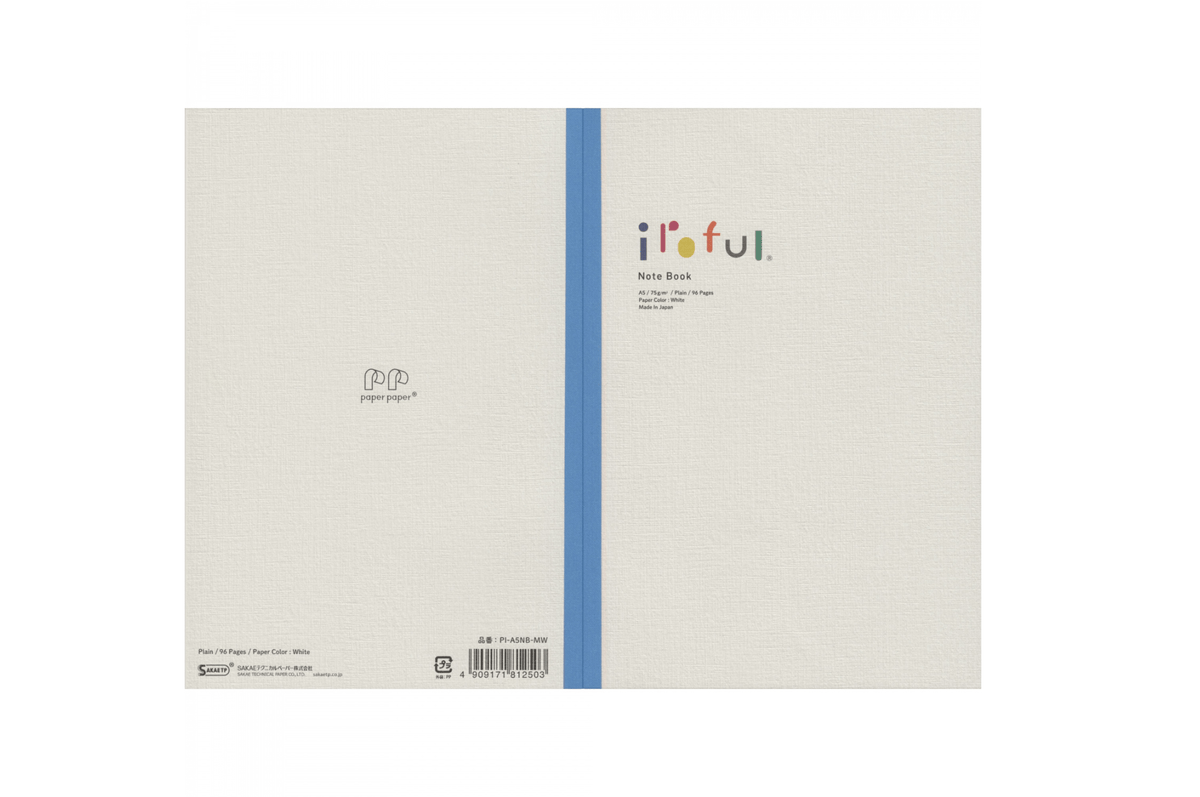 Iroful Paper Iroful - A5 Ivory Plain Notebook | 96 pages