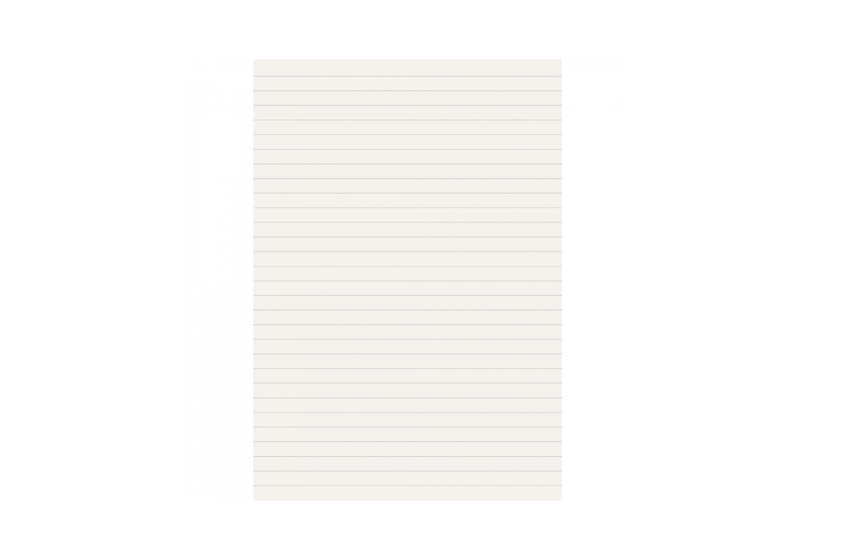Iroful Paper Iroful - A5 Ivory Lined Loose Sheets | 100 sheets