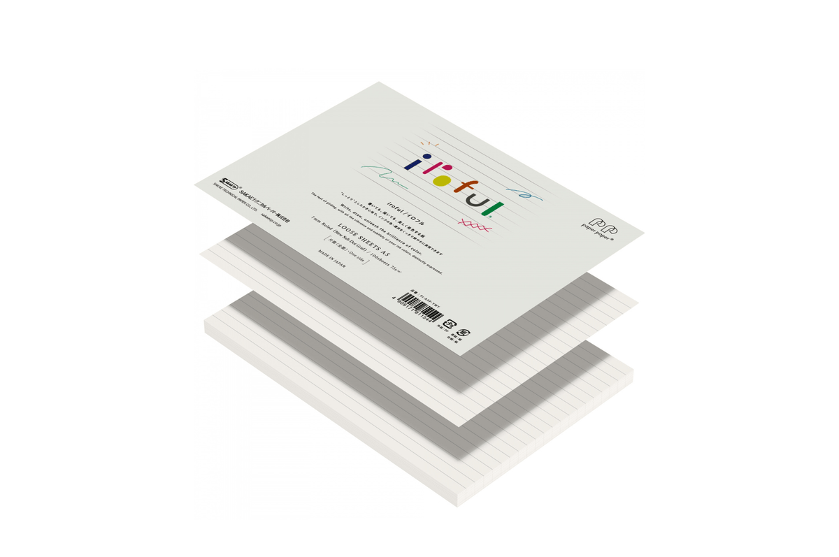 Iroful Paper Iroful - A5 Ivory Lined Loose Sheets | 100 sheets