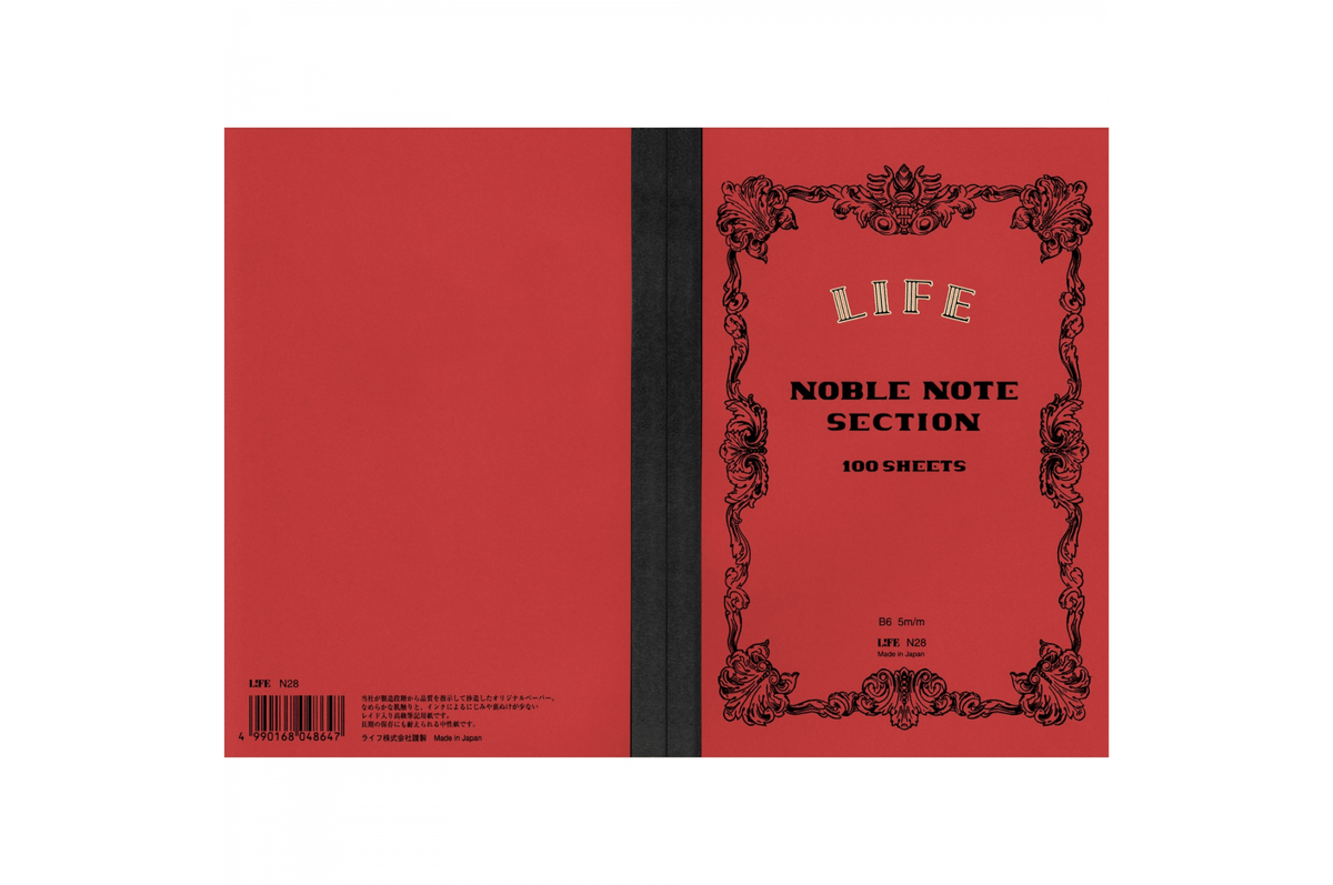 Life Paper Life - B6 Grid Ivory Noble Notebook - 200 pages