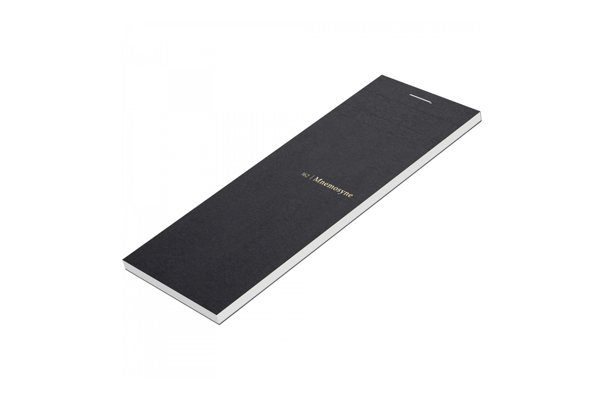 Maruman Paper Maruman - Mnemosyne 162 Black 75x188mm Notepad |  Grid 100 pages