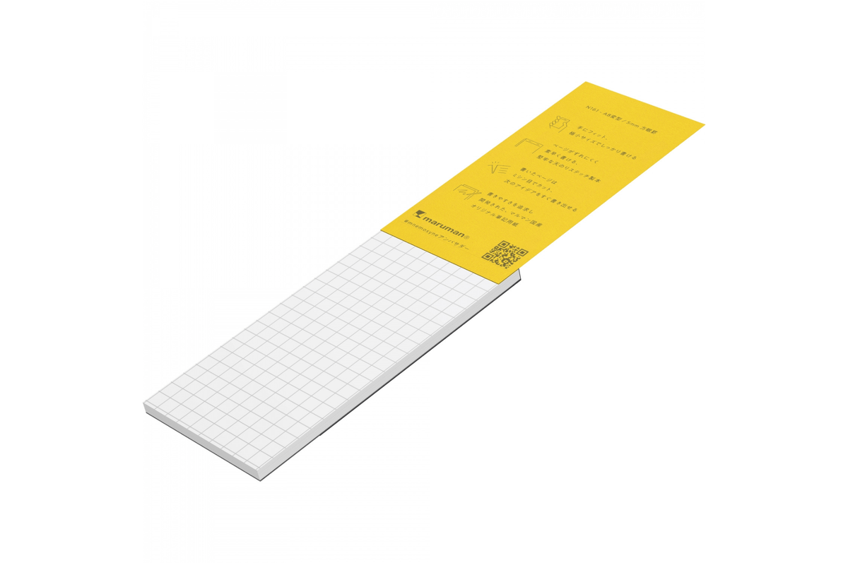 Maruman Paper Maruman - Mnemosyne 161 A8 Black Notepad |  Grid 130 pages