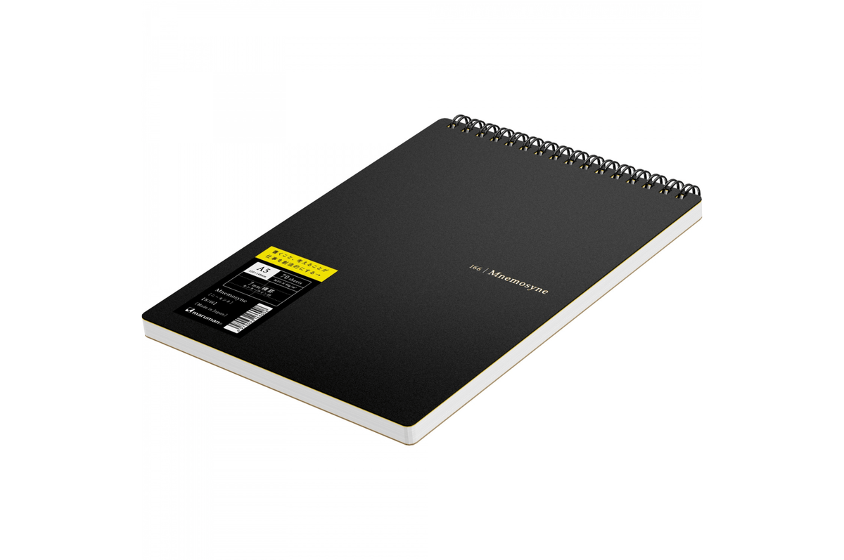 Maruman Paper Maruman - Mnemosyne 166 Black A5 Notepad | Lined 140 pages