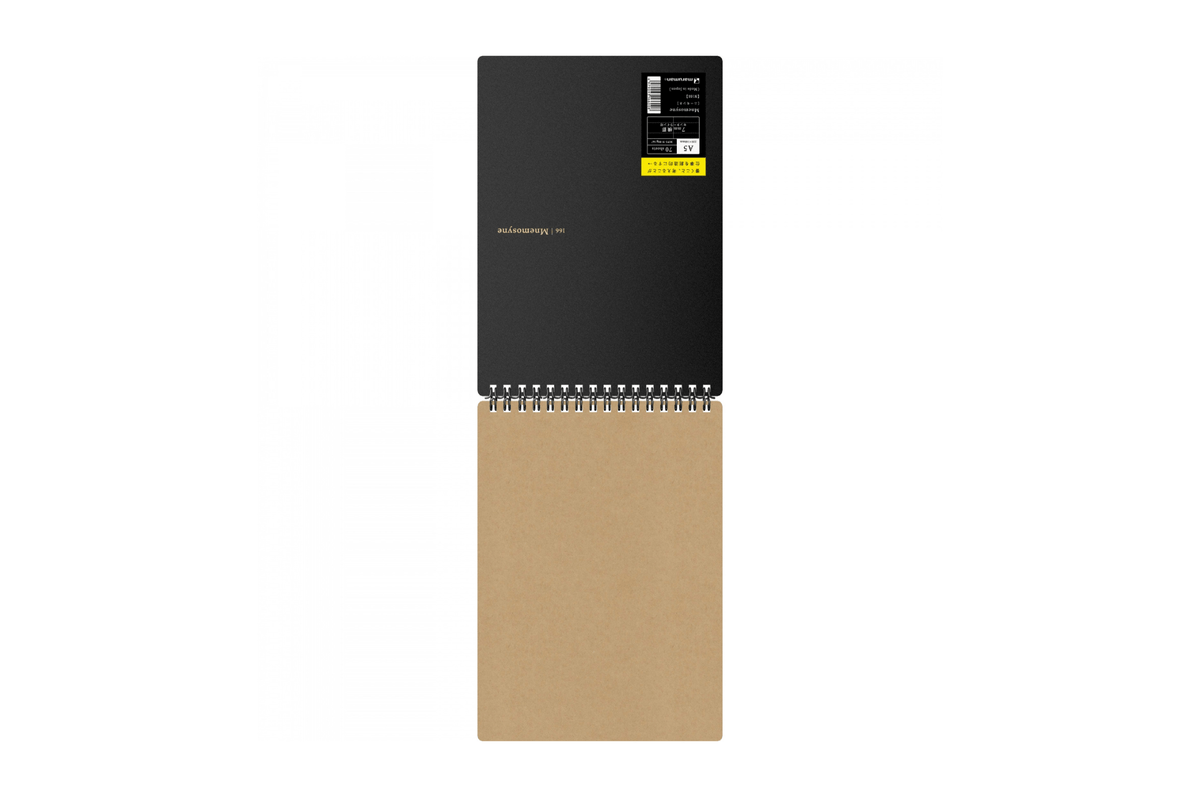 Maruman Paper Maruman - Mnemosyne 166 Black A5 Notepad | Lined 140 pages