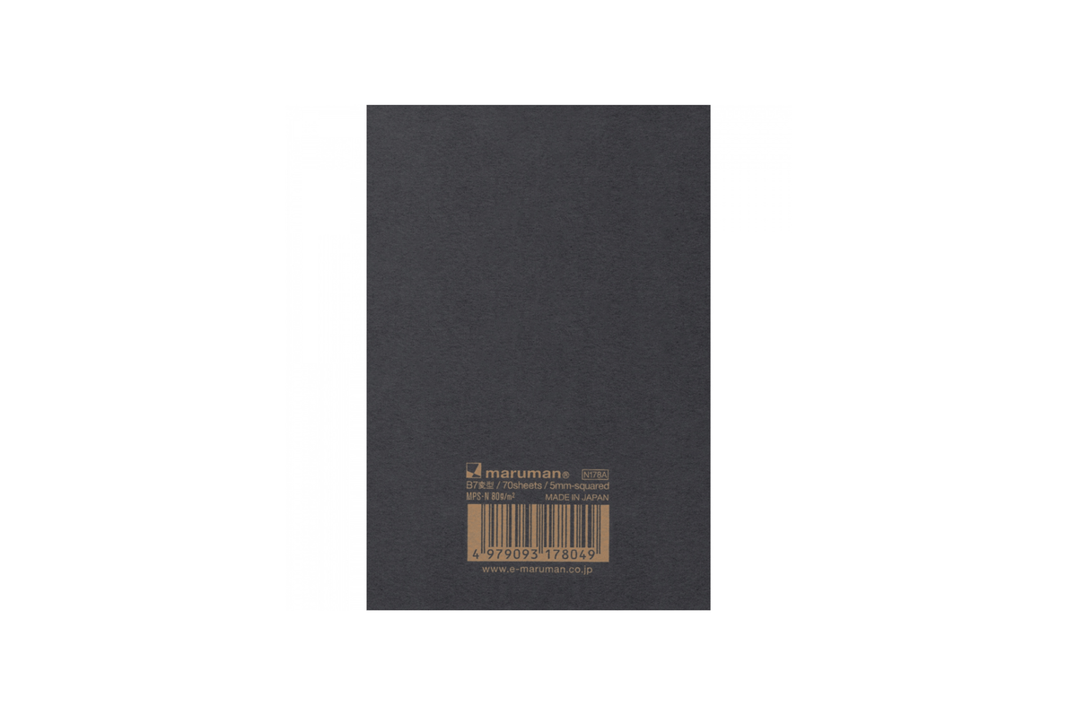 Maruman Paper Maruman - Mnemosyne 178 Black B7 Notepad |  Grid 140 pages