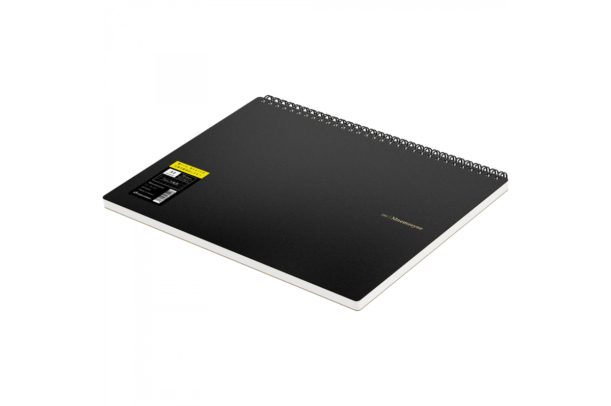 Maruman Paper Maruman - Mnemosyne 180 Black A4 Notebook | Grid 140 pages
