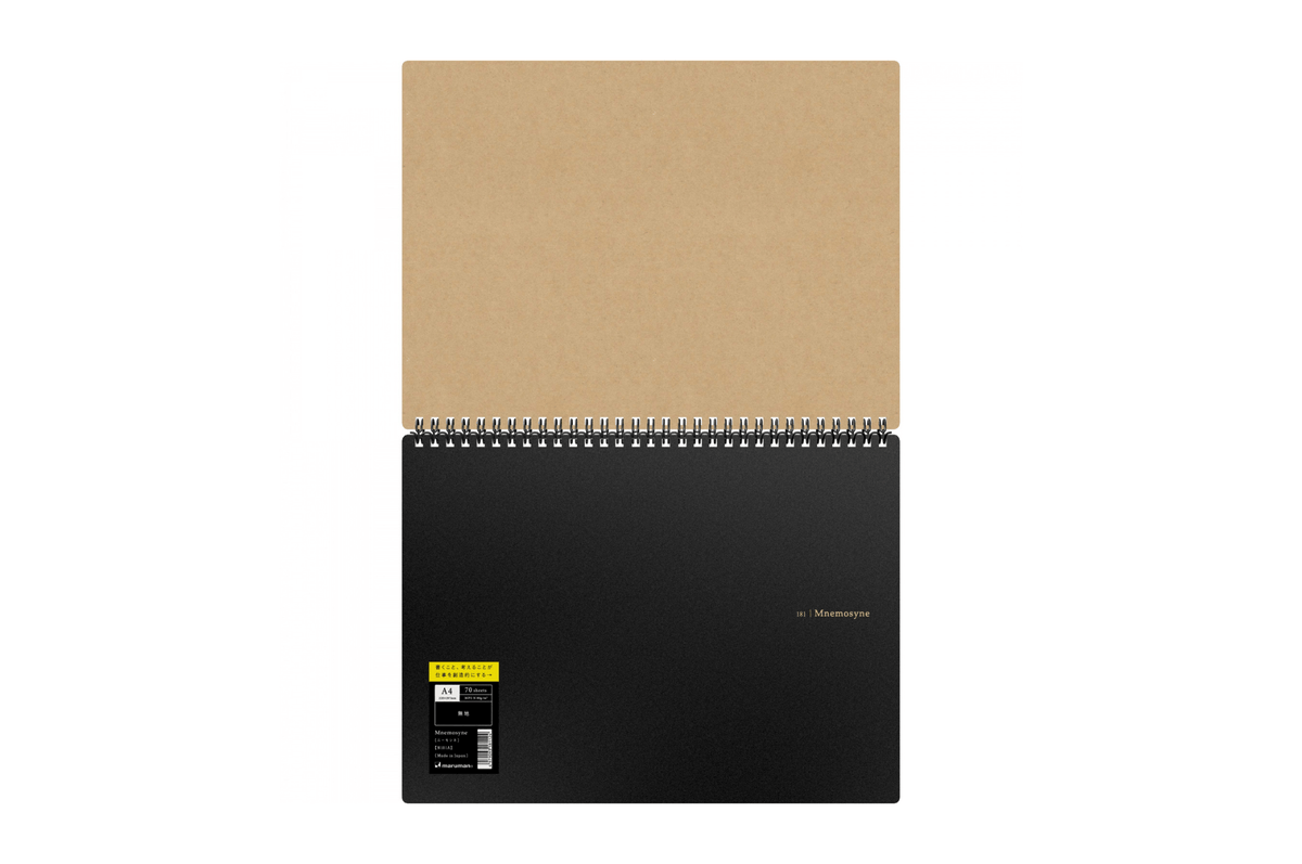 Maruman Paper Maruman - Mnemosyne 165 Black A5 Notepad | Grid 140 pages
