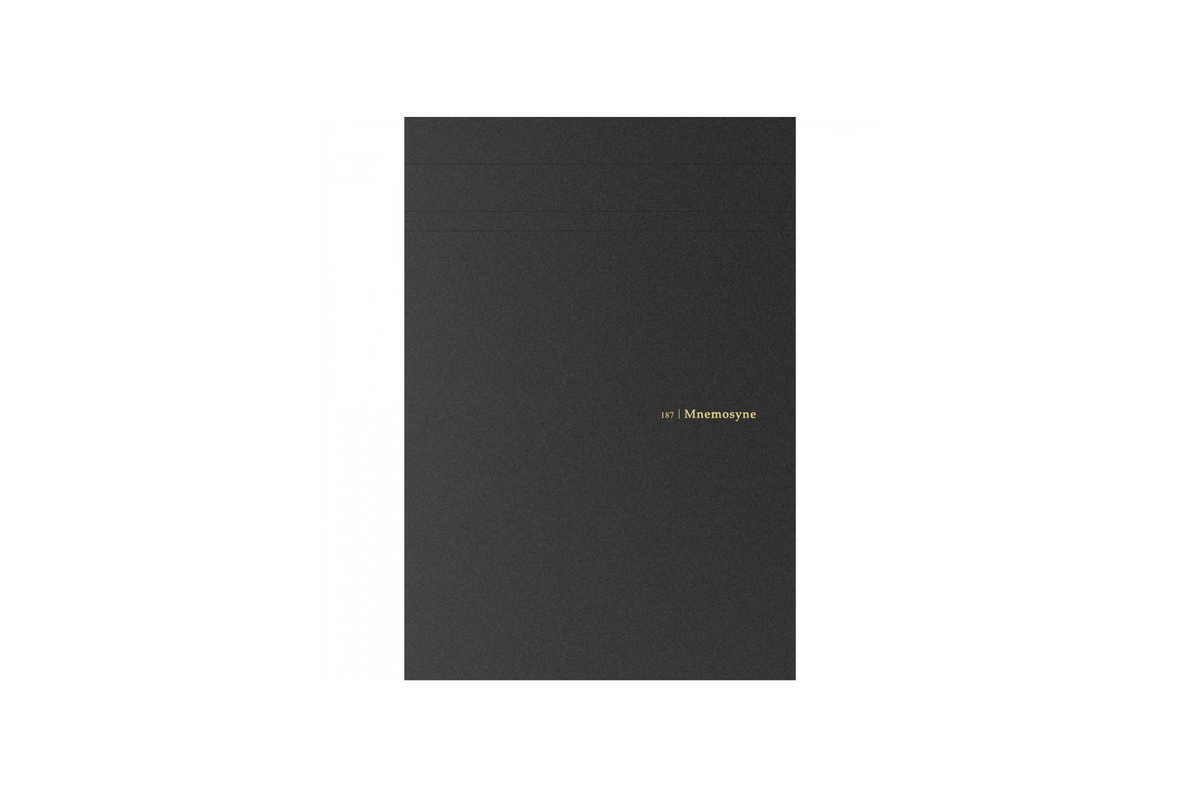 Maruman Paper Maruman - Mnemosyne 187 A4 Black Notepad |  Grid 140 pages