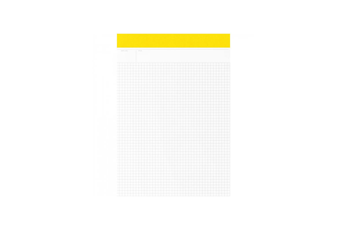 Maruman Paper Maruman - Mnemosyne 187 A4 Black Notepad |  Grid 140 pages