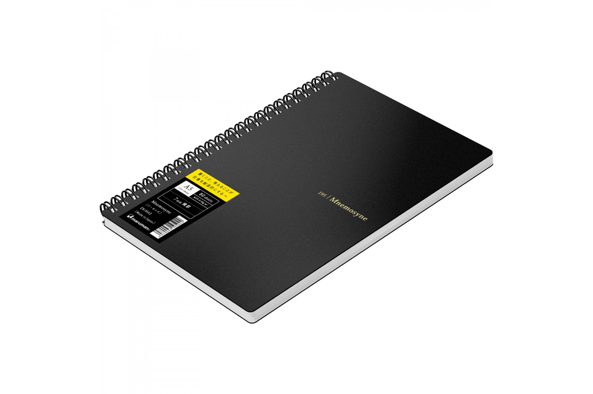 Maruman Paper Maruman - Mnemosyne 195 Black A5 Notebook | Lined 160 pages