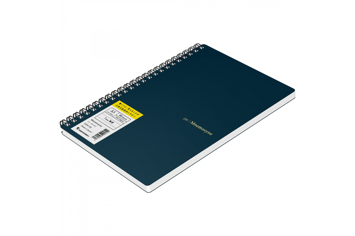 Maruman Paper Maruman - Mnemosyne 295 Dark Blue A5 Softcover Notebook | Lined 160 pages