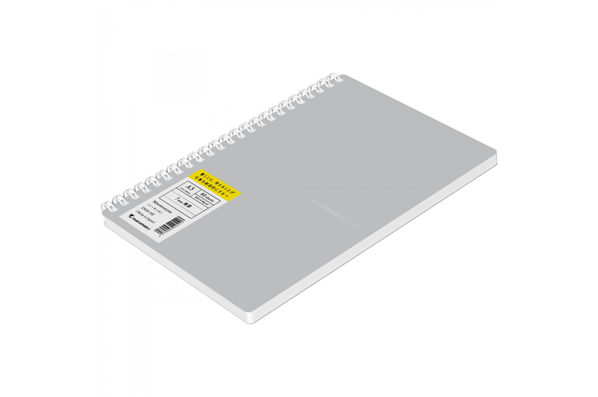 Maruman Paper Maruman - Mnemosyne 295 Gray A5 Softcover Notebook | Lined 160 pages