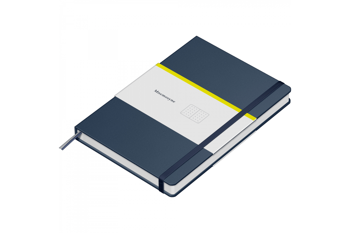 Maruman Paper Maruman - Mnemosyne 888 Journal Dark Blue A5 Notebook | Dot Grid 240 pages