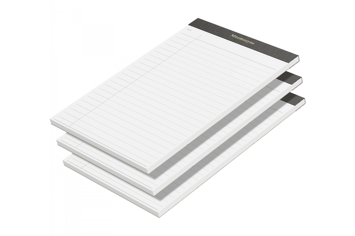 Maruman Paper Maruman - Mnemosyne P169X3 Notepad Holder Refill | Lined 100 pages - Set of 3