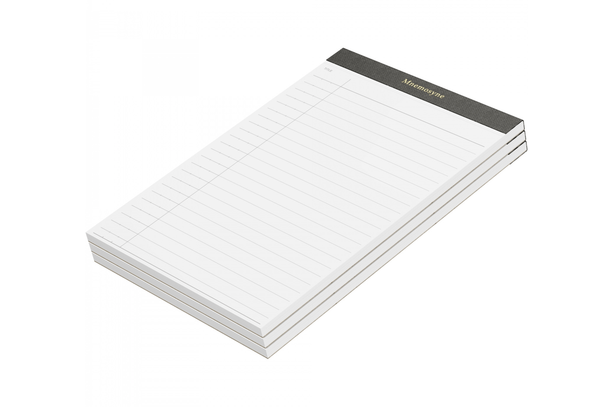 Maruman Paper Maruman - Mnemosyne P169X3 Notepad Holder Refill | Lined 100 pages - Set of 3