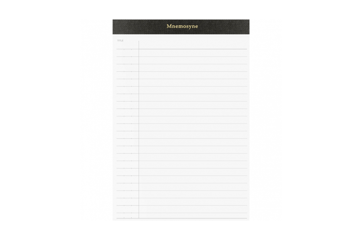 Maruman Paper Maruman - Mnemosyne P169X3 Notepad Holder Refill | Lined 100 pages - Set of 3