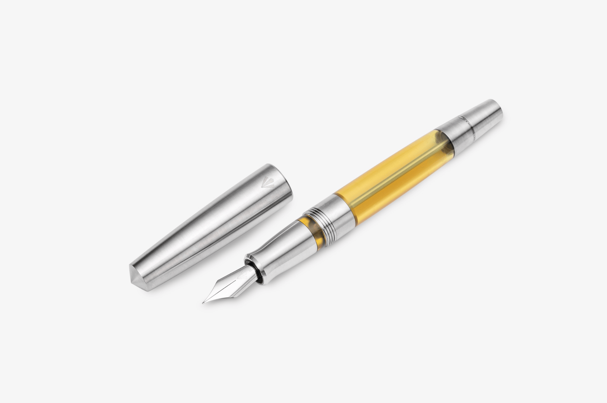Gravitas Fountain Pen Gravitas - Vac 2.0 Titanium Machine Finish