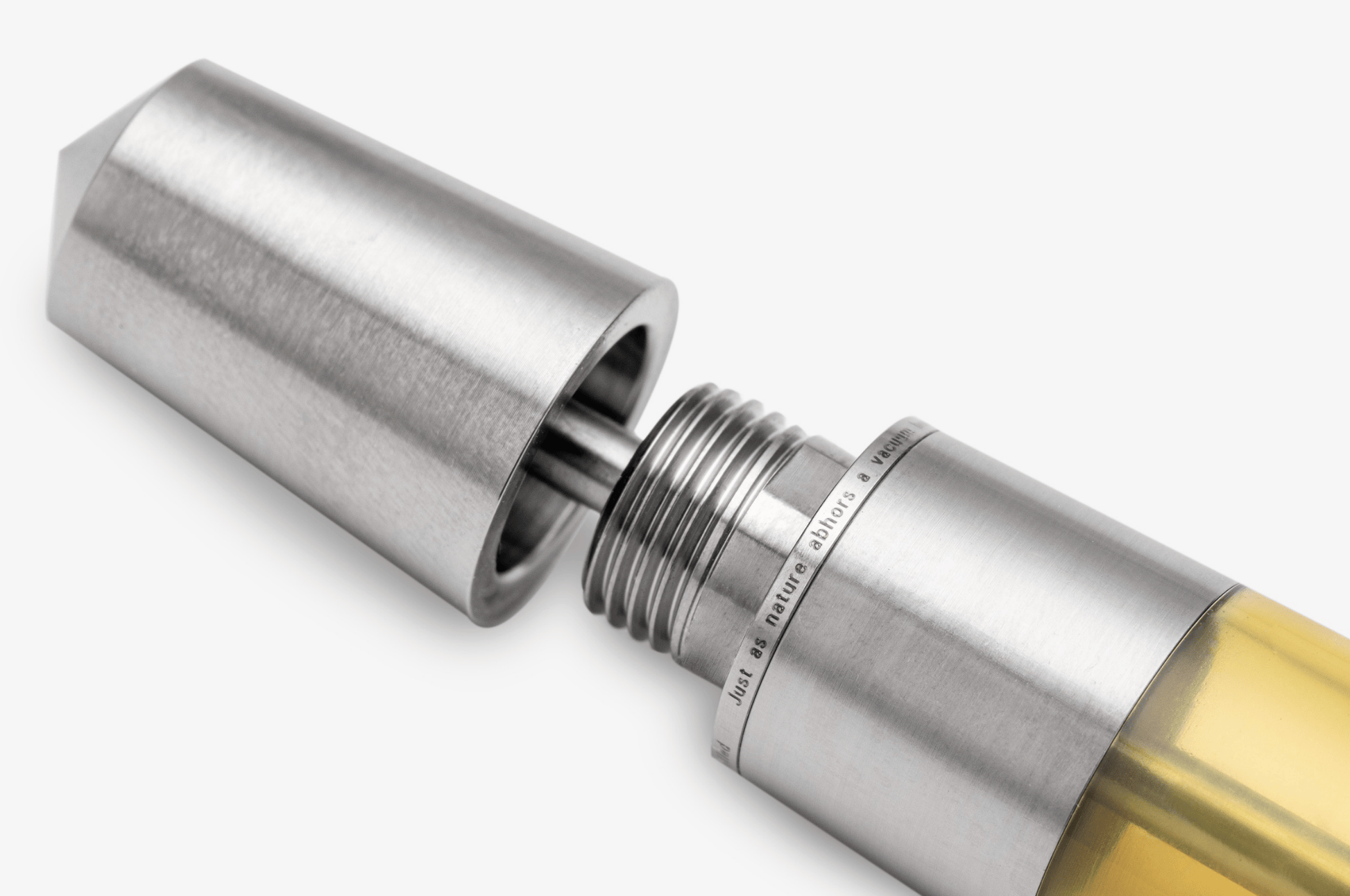 Gravitas Fountain Pen Gravitas - Vac 2.0 Titanium Machine Finish