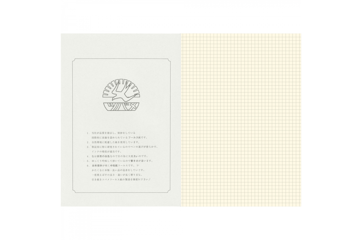 Tsubame Paper Tsubame - Section B5 | Cream Grid Notebook | 64 pages